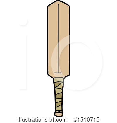 Royalty-Free (RF) Cricket Bat Clipart Illustration by lineartestpilot - Stock Sample #1510715