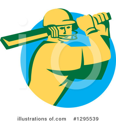 Royalty-Free (RF) Cricket Batsman Clipart Illustration by patrimonio - Stock Sample #1295539