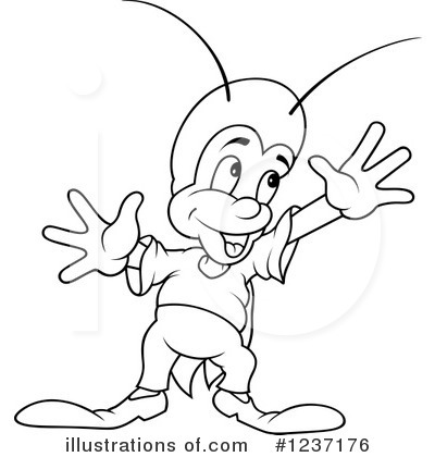 Royalty-Free (RF) Cricket Clipart Illustration by dero - Stock Sample #1237176