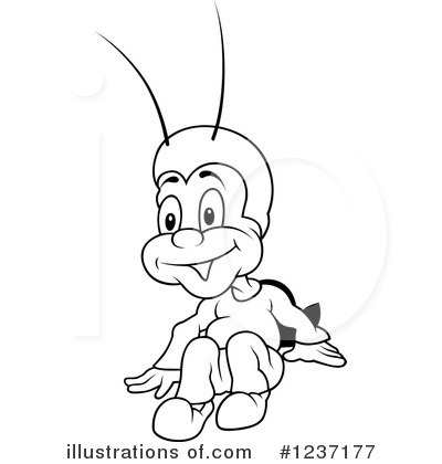 Royalty-Free (RF) Cricket Clipart Illustration by dero - Stock Sample #1237177