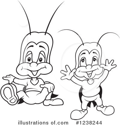 Royalty-Free (RF) Cricket Clipart Illustration by dero - Stock Sample #1238244