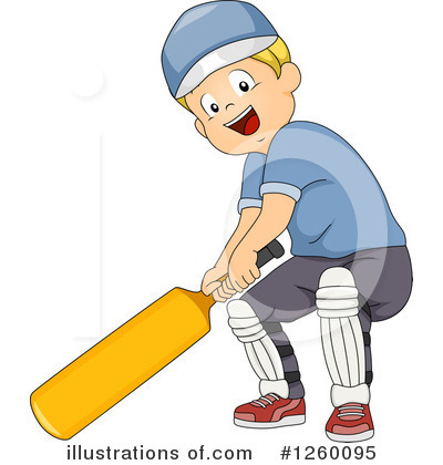 Cricket Player Clipart #1260095 by BNP Design Studio