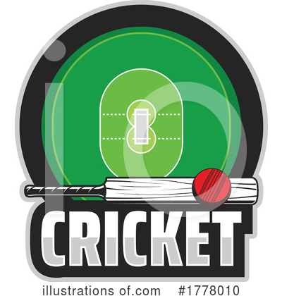 Cricket Bat Clipart #1778010 by Vector Tradition SM