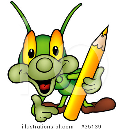 Royalty-Free (RF) Cricket Clipart Illustration by dero - Stock Sample #35139