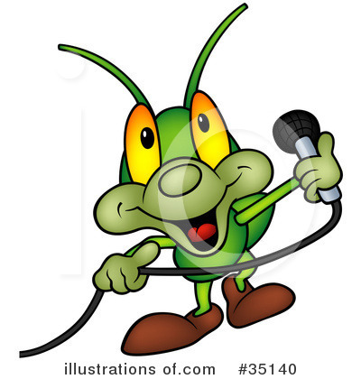 Royalty-Free (RF) Cricket Clipart Illustration by dero - Stock Sample #35140