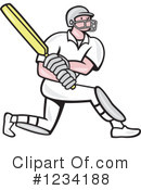 Cricket Player Clipart #1234188 by patrimonio