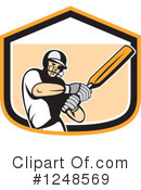 Cricket Player Clipart #1248569 by patrimonio