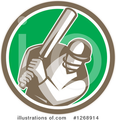 Royalty-Free (RF) Cricket Player Clipart Illustration by patrimonio - Stock Sample #1268914