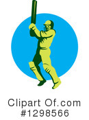 Cricket Player Clipart #1298566 by patrimonio