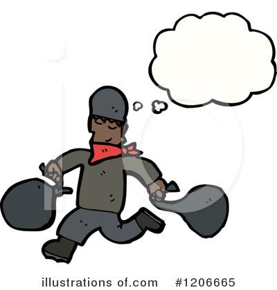 Royalty-Free (RF) Criminal Clipart Illustration by lineartestpilot - Stock Sample #1206665