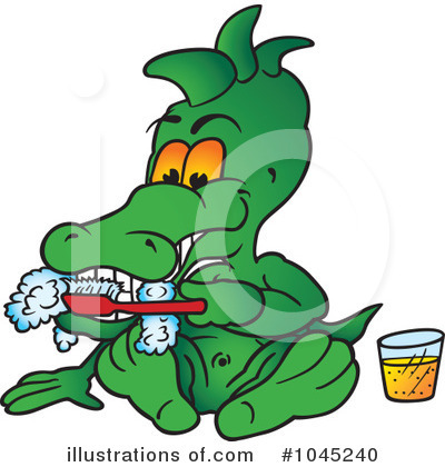 Royalty-Free (RF) Crocodile Clipart Illustration by dero - Stock Sample #1045240