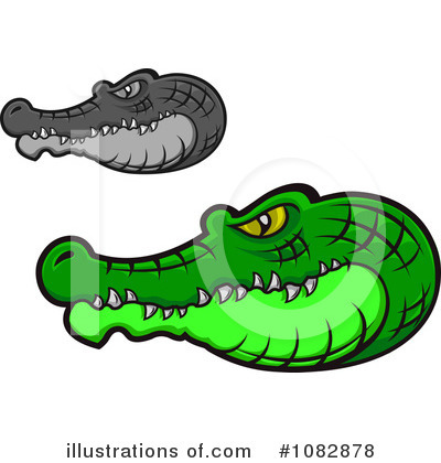 Royalty-Free (RF) Crocodile Clipart Illustration by Vector Tradition SM - Stock Sample #1082878