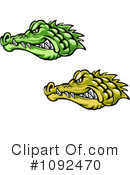 Crocodile Clipart #1092470 by Vector Tradition SM