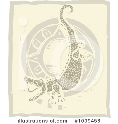 Royalty-Free (RF) Crocodile Clipart Illustration by xunantunich - Stock Sample #1099458