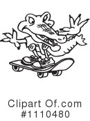 Crocodile Clipart #1110480 by Dennis Holmes Designs