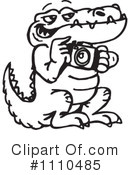 Crocodile Clipart #1110485 by Dennis Holmes Designs