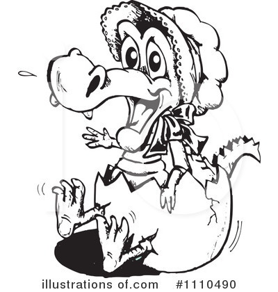 Royalty-Free (RF) Crocodile Clipart Illustration by Dennis Holmes Designs - Stock Sample #1110490