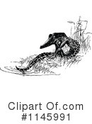 Crocodile Clipart #1145991 by Prawny Vintage