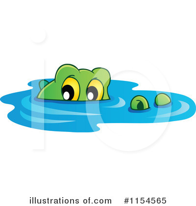 Royalty-Free (RF) Crocodile Clipart Illustration by visekart - Stock Sample #1154565