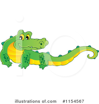 Royalty-Free (RF) Crocodile Clipart Illustration by visekart - Stock Sample #1154567