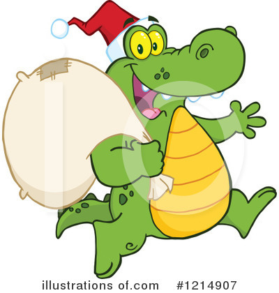 Royalty-Free (RF) Crocodile Clipart Illustration by Hit Toon - Stock Sample #1214907