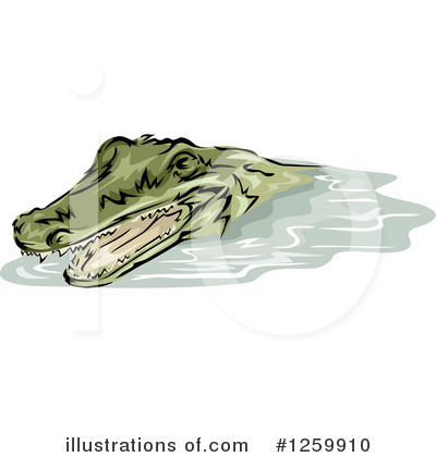 Crocodile Clipart #1259910 by BNP Design Studio