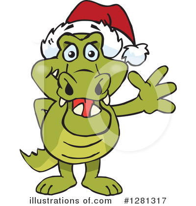 Royalty-Free (RF) Crocodile Clipart Illustration by Dennis Holmes Designs - Stock Sample #1281317