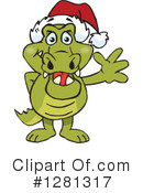 Crocodile Clipart #1281317 by Dennis Holmes Designs