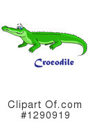 Crocodile Clipart #1290919 by Vector Tradition SM