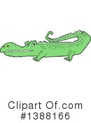 Crocodile Clipart #1388166 by lineartestpilot