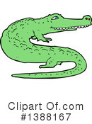 Crocodile Clipart #1388167 by lineartestpilot