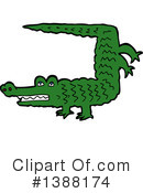 Crocodile Clipart #1388174 by lineartestpilot