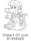Crocodile Clipart #1458425 by visekart