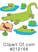 Crocodile Clipart #212168 by visekart
