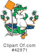 Crocodile Clipart #42971 by Dennis Holmes Designs