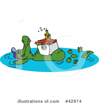 Alligator Clipart #42974 by Dennis Holmes Designs