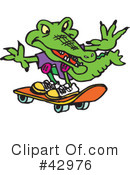 Crocodile Clipart #42976 by Dennis Holmes Designs