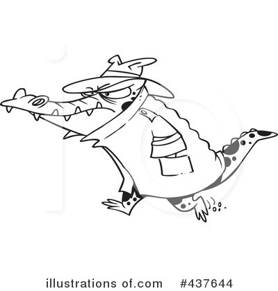 Crocodile Clipart #437644 by toonaday