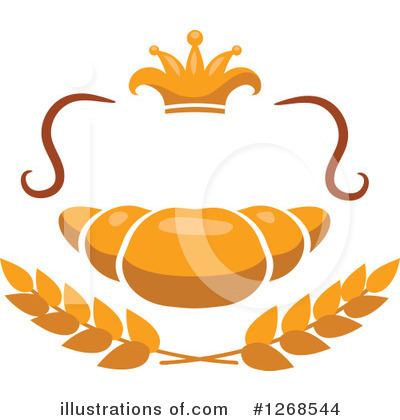 Royalty-Free (RF) Croissant Clipart Illustration by Vector Tradition SM - Stock Sample #1268544