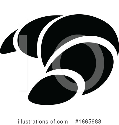 Royalty-Free (RF) Croissant Clipart Illustration by cidepix - Stock Sample #1665988