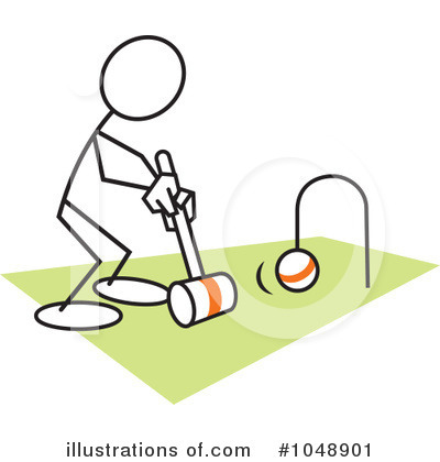 Croquet Clipart #1048901 by Johnny Sajem