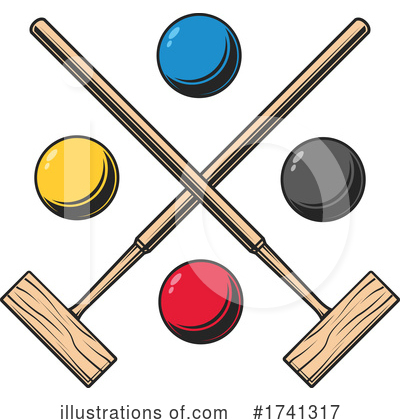 Croquet Clipart #1741317 by Vector Tradition SM