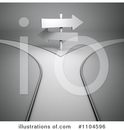 Royalty-Free (RF) Crossroads Clipart Illustration by Mopic - Stock Sample #1104596