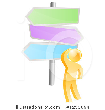 Royalty-Free (RF) Crossroads Clipart Illustration by AtStockIllustration - Stock Sample #1253094