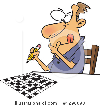 Royalty-Free (RF) Crossword Puzzle Clipart Illustration by toonaday - Stock Sample #1290098