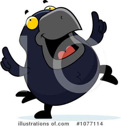 Royalty-Free (RF) Crow Clipart Illustration by Cory Thoman - Stock Sample #1077114