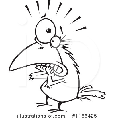 Royalty-Free (RF) Crow Clipart Illustration by toonaday - Stock Sample #1186425