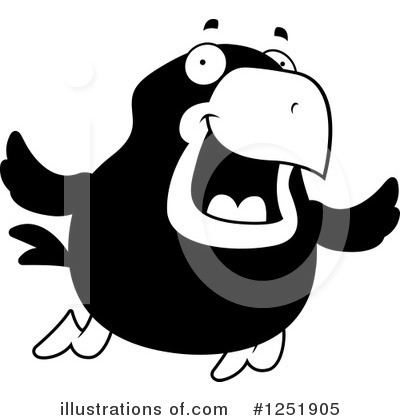 Royalty-Free (RF) Crow Clipart Illustration by Cory Thoman - Stock Sample #1251905