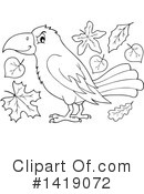 Crow Clipart #1419072 by visekart