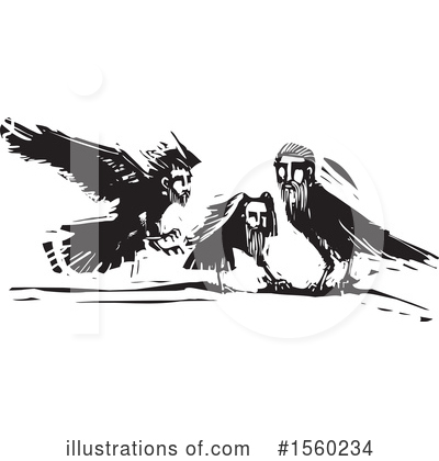 Royalty-Free (RF) Crow Clipart Illustration by xunantunich - Stock Sample #1560234